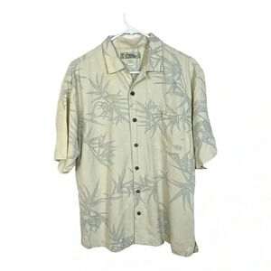 Tommy Bahama silk Hawaiian shirt button down size medium